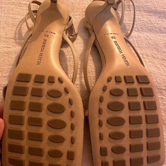 NIB Bottega Veneta Stretch Multi-Strap Leather Sandals Size 8 - NUDE - Picture 7 of 10